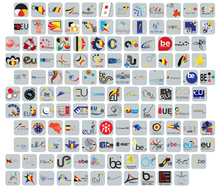 EU-Logos Belgien