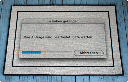 Fussmatte Wartebalken